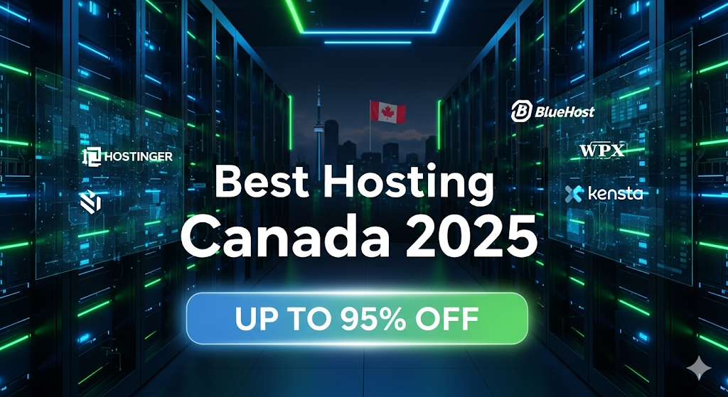 Best Web Hosting Providers in Canada (2025) – Up to 95% Discount Hosting