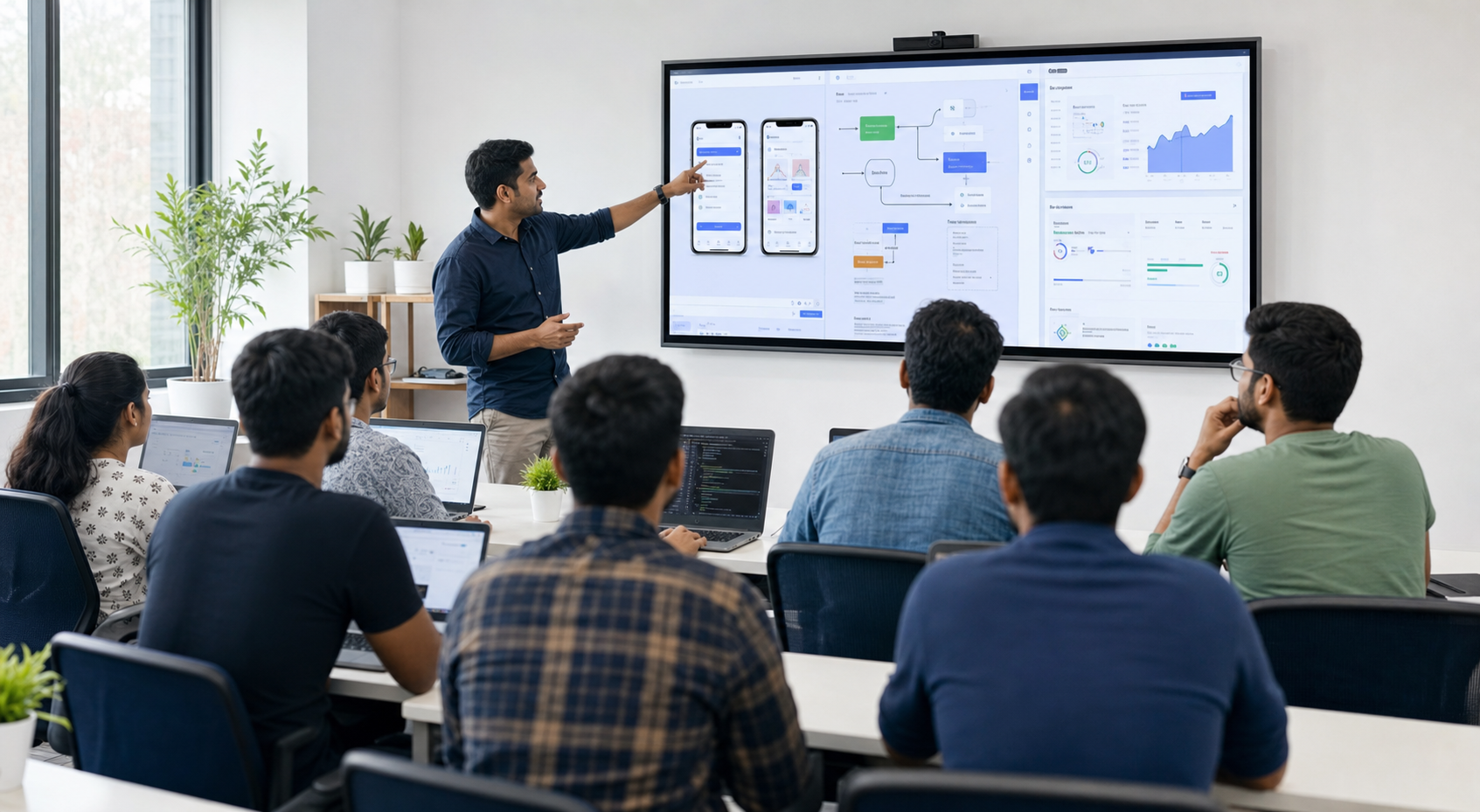 AI app and website development classroom workshop