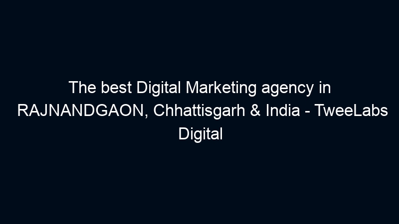 The best Digital Marketing agency in RAJNANDGAON, Chhattisgarh & India – TweeLabs Digital