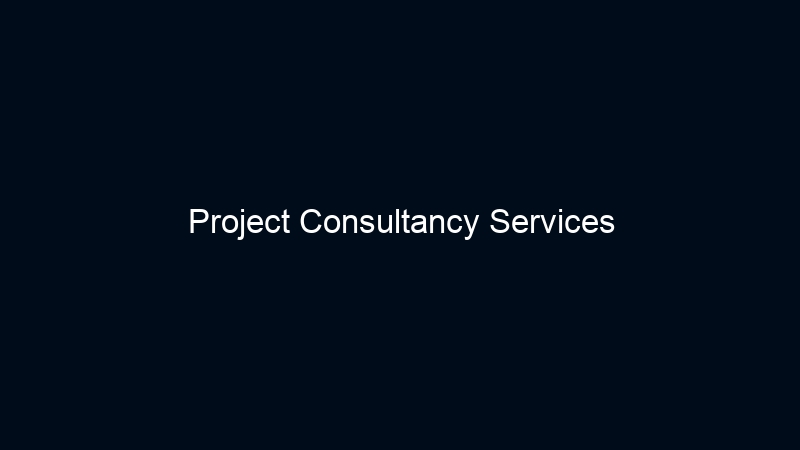 Project Consultancy Services